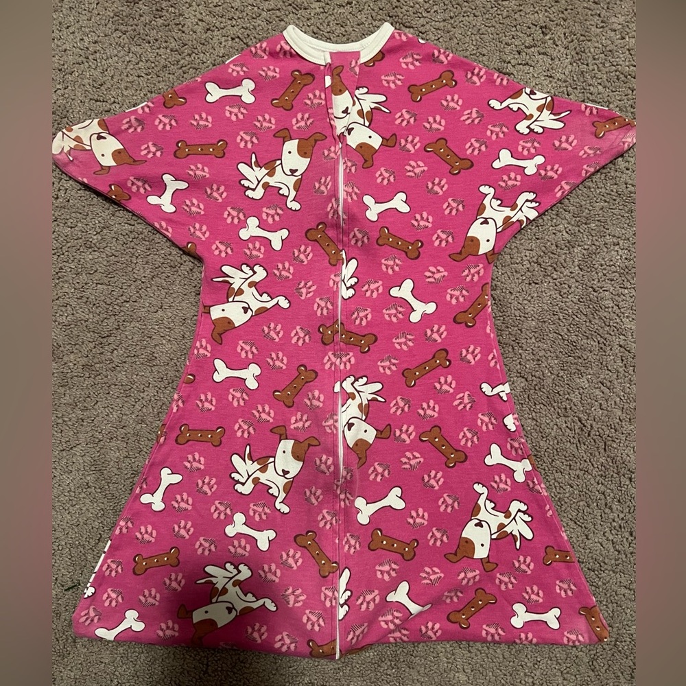 Zipadee Zip Pink Dogs Size Small 4-8 m